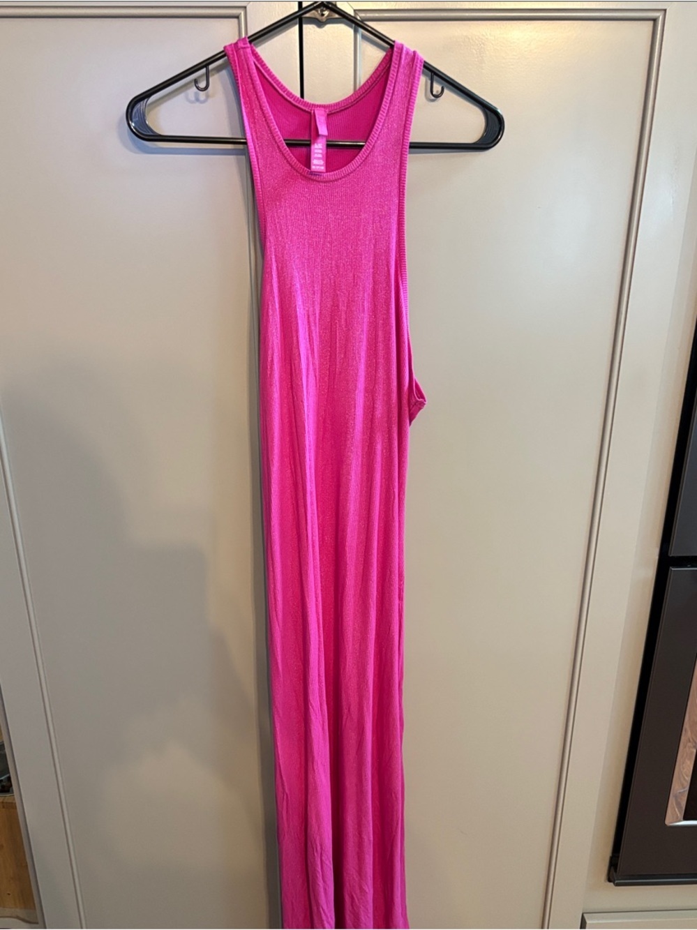 Skims long pink shimmery maxi dress 2X
